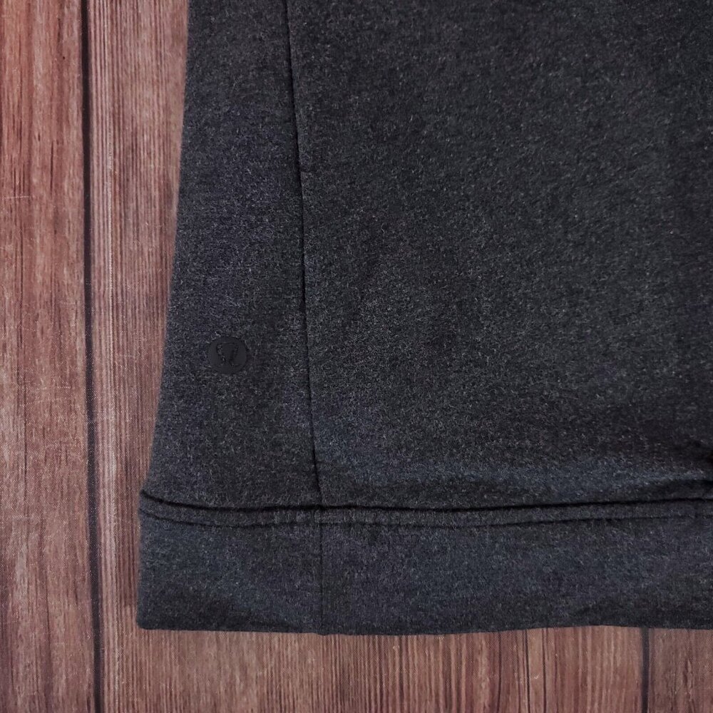 Lululemon Womens Size 6 Twisted & Tucked Long Sleeve Heathered Mod Black W3BAOS - Picture 11 of 16